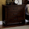 Furniture of America Bianca Dark Walnut Rustic Night Stand Model CM7734N