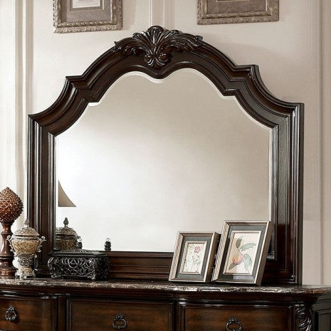 Furniture of America Niketas Brown Cherry Traditional Mirror Model CM7860M