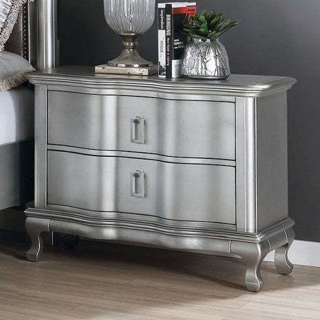 Furniture of America Aalok Silver Glam Night Stand Model CM7864N