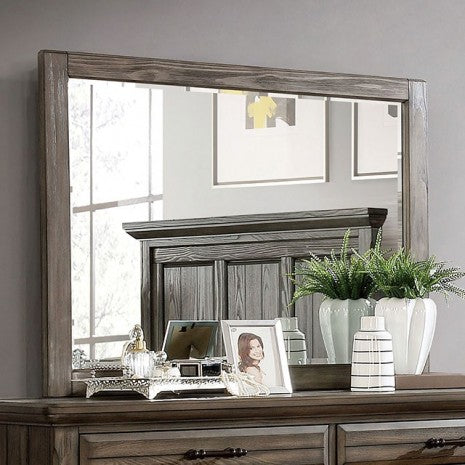 Furniture of America Amarillo Light Walnut Transitional Mirror Model CM7896M