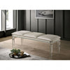 Furniture of America Maddie Pearl White Contemporary Bench Model CM7899BN