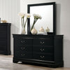 Furniture of America Louis Philippe Black Transitional Dresser Model CM7966BK-D