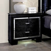 Furniture of America Bellanova Black Contemporary Night Stand Model CM7979BK-N