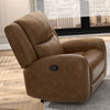 Furniture of America Leolinus Brown Transitional Manual Recliner Model CM9989BR-CH-M