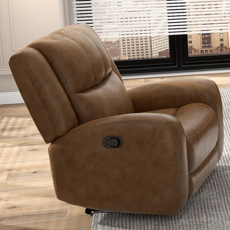 Furniture of America Leolinus Brown Transitional Manual Recliner Model CM9989BR-CH-M