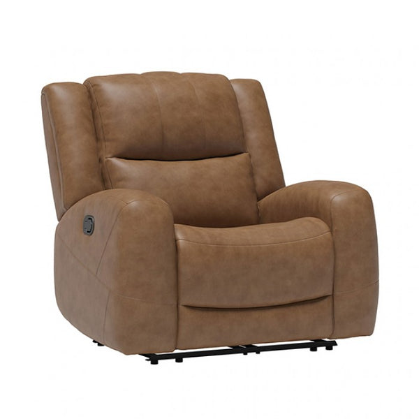 Furniture of America Leolinus Brown Transitional Manual Recliner Model CM9989BR-CH-M