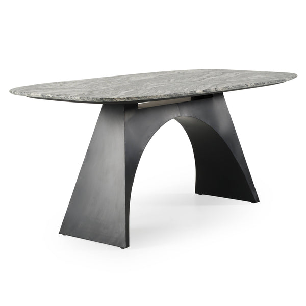 Modrest Colbert Modern Black & White Marble Dining Table Model VGNR-NI90065