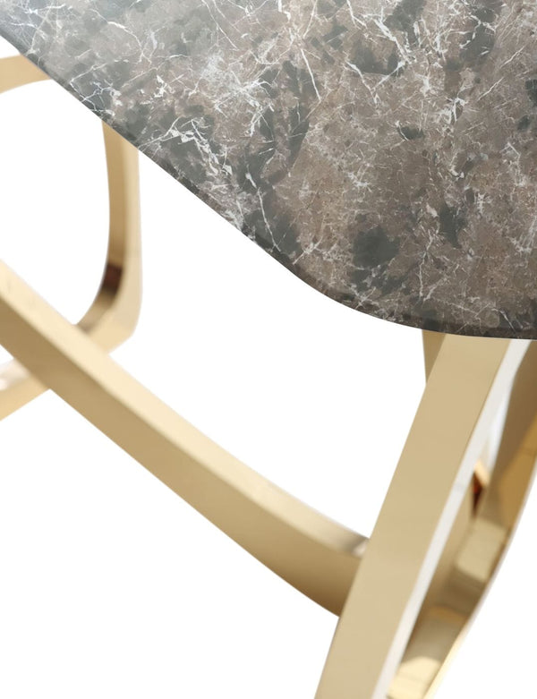 Modrest Colton Glam Brown & Gold Console Table Model VGZAX112-BRN-CON