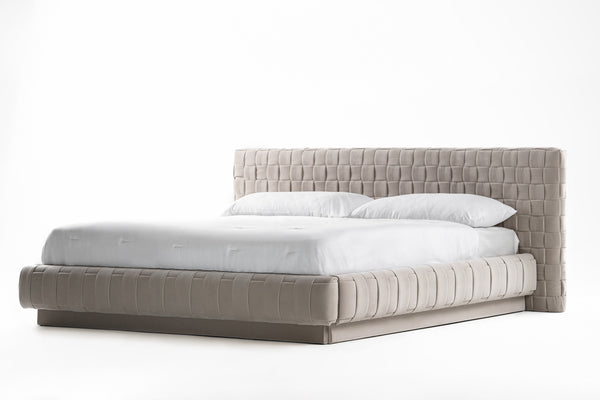 Modrest Concord Modern Light Grey Velvet Bed Model VGVCBD2311