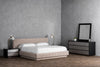 Modrest Concord Modern Grey Velvet & Black Marble & Black Ash & Aluminum Bedroom Set Model VGVC-BD2311-2301-SET