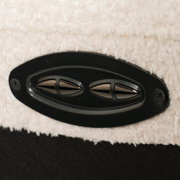 Conrad Modern Beige Fabric Sectional With 3 Recliners