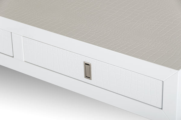 Congress Transitional White Crocodile Office Desk