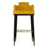 Modrest Conifer Modern Glam Yellow Barstool Model VGEUMC-9699CH-BS