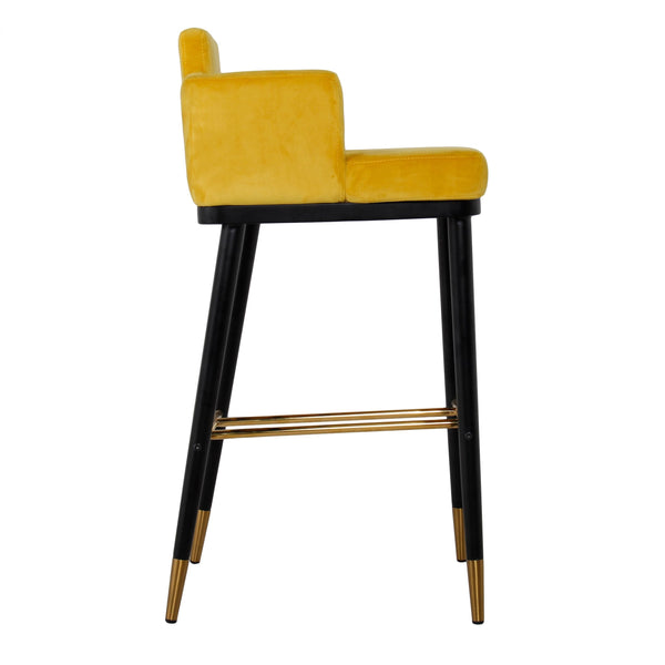 Modrest Conifer Modern Glam Yellow Barstool Model VGEUMC-9699CH-BS