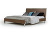 Nova Domus Conner Modern Dark Walnut & Faux Concrete Bed Model VGAN-CONNER-BED-DK