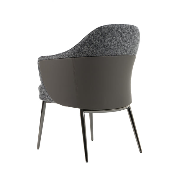 Modrest Cora Modern Grey Fabric & Leatherette Dining Chair Model VGCSCH-19005-GRY-DC