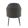 Modrest Cora Modern Grey Fabric & Leatherette Dining Chair Model VGCSCH-19005-GRY-DC