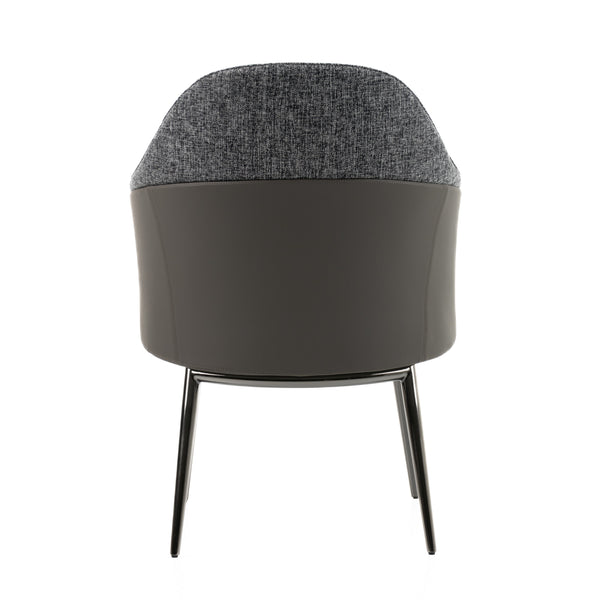 Modrest Cora Modern Grey Fabric & Leatherette Dining Chair Model VGCSCH-19005-GRY-DC