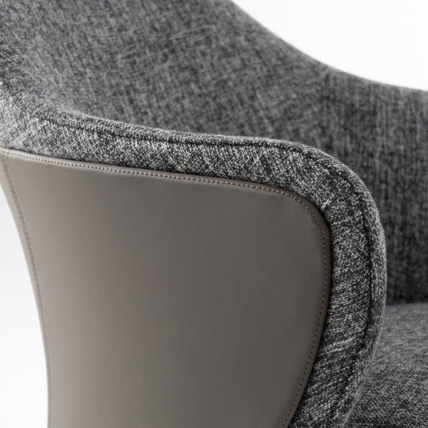 Modrest Cora Modern Grey Fabric & Leatherette Dining Chair Model VGCSCH-19005-GRY-DC