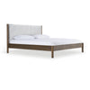 Modrest Carolina Modern Grey Fabric & Wenge Bed Model VGMA-BR-167-BED-WNG