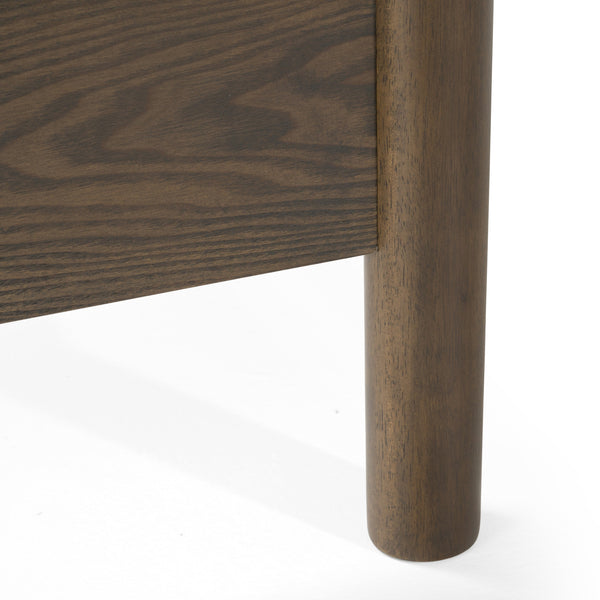 Modrest Carolina Modern Grey Fabric & Wenge Bed Model VGMA-BR-167-BED-WNG