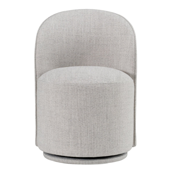 Modrest Correa Modern Light Grey Fabric Swivel Dining Chair Model VGKK-KF.Y1179-LTGRY