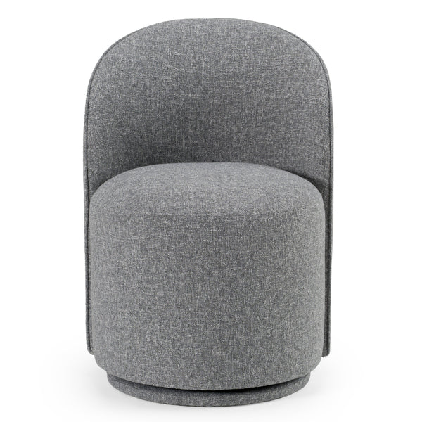 Modrest Correa Modern Grey Fabric Swivel Dining Chair Model VGKK-KF.Y1179-GRY