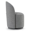 Correa Modern Grey Fabric Swivel Dining Chair
