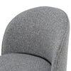 Correa Modern Grey Fabric Swivel Dining Chair