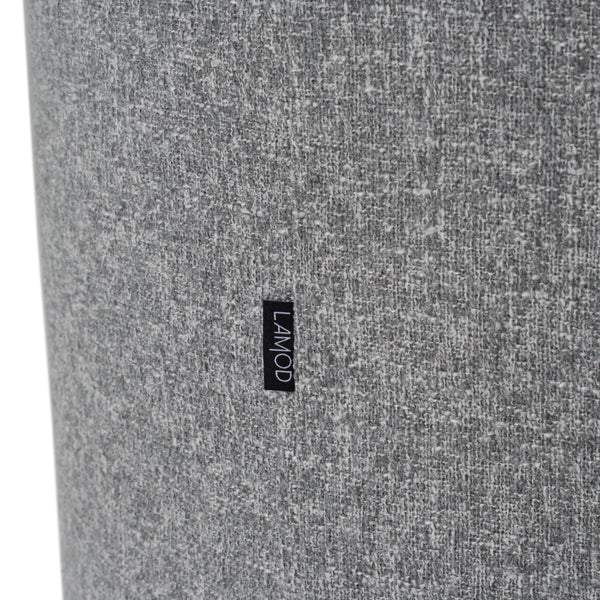 Correa Modern Grey Fabric Swivel Dining Chair