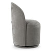 Correa Modern Dove Grey Fabric Swivel Dining Chair