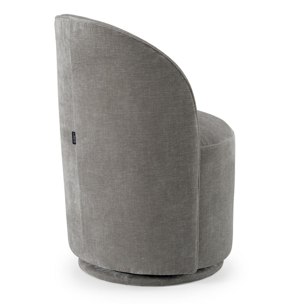 Modrest Correa Modern Dove Grey Fabric Swivel Dining Chair Model VGKK-KF.Y1179-DOVE