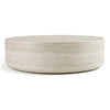 Modrest Cozad Modern Faux Travertine Round Coffee Table Model VGVC-CT25093