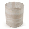 Modrest Cozad Modern Faux Travertine Round End Table Model VGVC-ET25093
