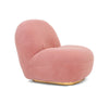 Modrest Crestone Modern Pink Sherpa Accent Chair Model VGMFOC-251-PINK-CH
