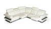 Lamod Italia Crosby Italian Modern White Leather Sectional Sofa Model VGNTCROSBY-WHT