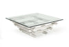 Modrest Upton Modern Square Glass Coffee Table Model VGVCCT869