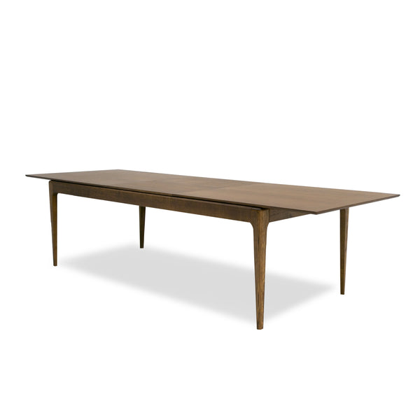 Modrest Dallas Mid Century Modern Brown Oak Extendable Dining Table Model VGME-121256-DT