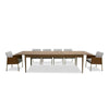 Modrest Dallas Mid Century Modern Brown Oak Extendable Dining Table Model VGME-121256-DT