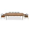 Modrest Dallas Mid Century Modern Brown Oak Extendable Dining Table Model VGME-121256-DT