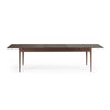 Modrest Dallas Mid Century Modern Brown Oak Extendable Dining Table Model VGME-121256-DT