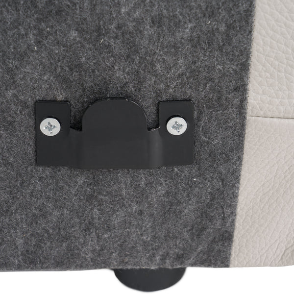 Lamod Italia Dalton Modern Italian Light Grey Leather Sectional & Recliners Model VGDTDALTON-GREY-SECT