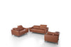 Divani Casa Danis Modern Cognac Leather Brown Sofa Set Model VGBNS-1803-BRN