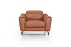 Divani Casa Danis Modern Cognac Leather Brown Chair Model VGBNS-1803-BRN-CH