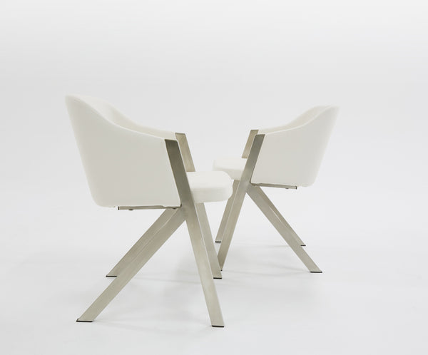 Modrest Darcy Modern White Leatherette Dining Chair (Set Of 2) Model VGEWF3202BF-WHT