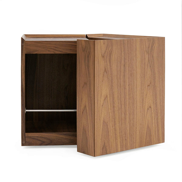 Modrest Delight Modern Walnut End Table Model VGWCP205B-WAL-ET