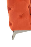 Divani Casa Delilah Modern Orange Fabric Chair Model VGCA1546-ORG-A-CH