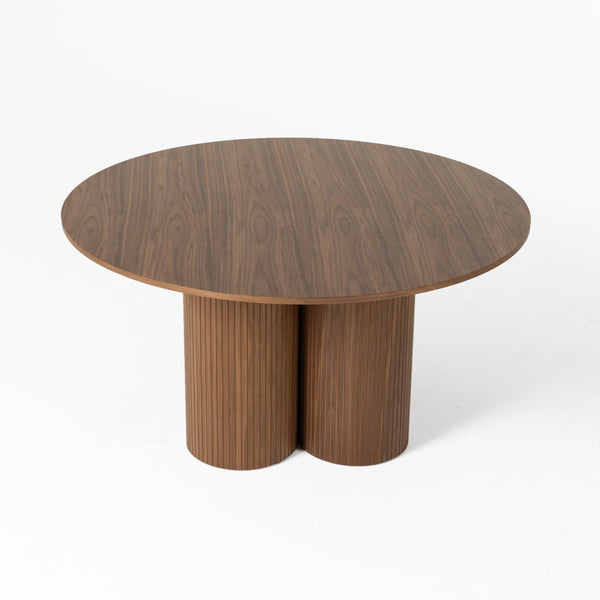 Modrest Depew Mid Century Modern Walnut Round Dining Table Model VGDWJ3646-1-WAL