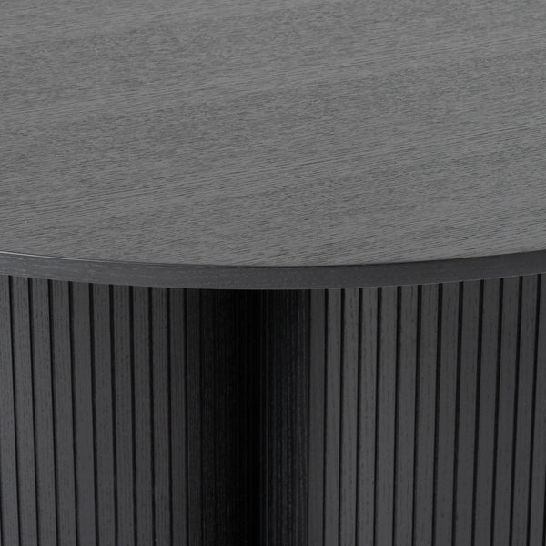 Modrest Depew Mid Century Modern Black Oak Round Dining Table Model VGDWJ3646-1-BLK