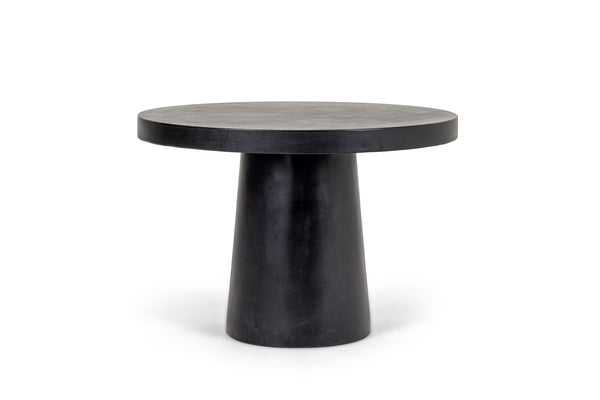 Modrest Desoto Modern Black Concrete Round Dining Table Model VGGR-630510-BLK